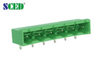Blocchetto terminali Pluggable maschio di colore verde con l'angolo retto 7.62mm 300V 18A
